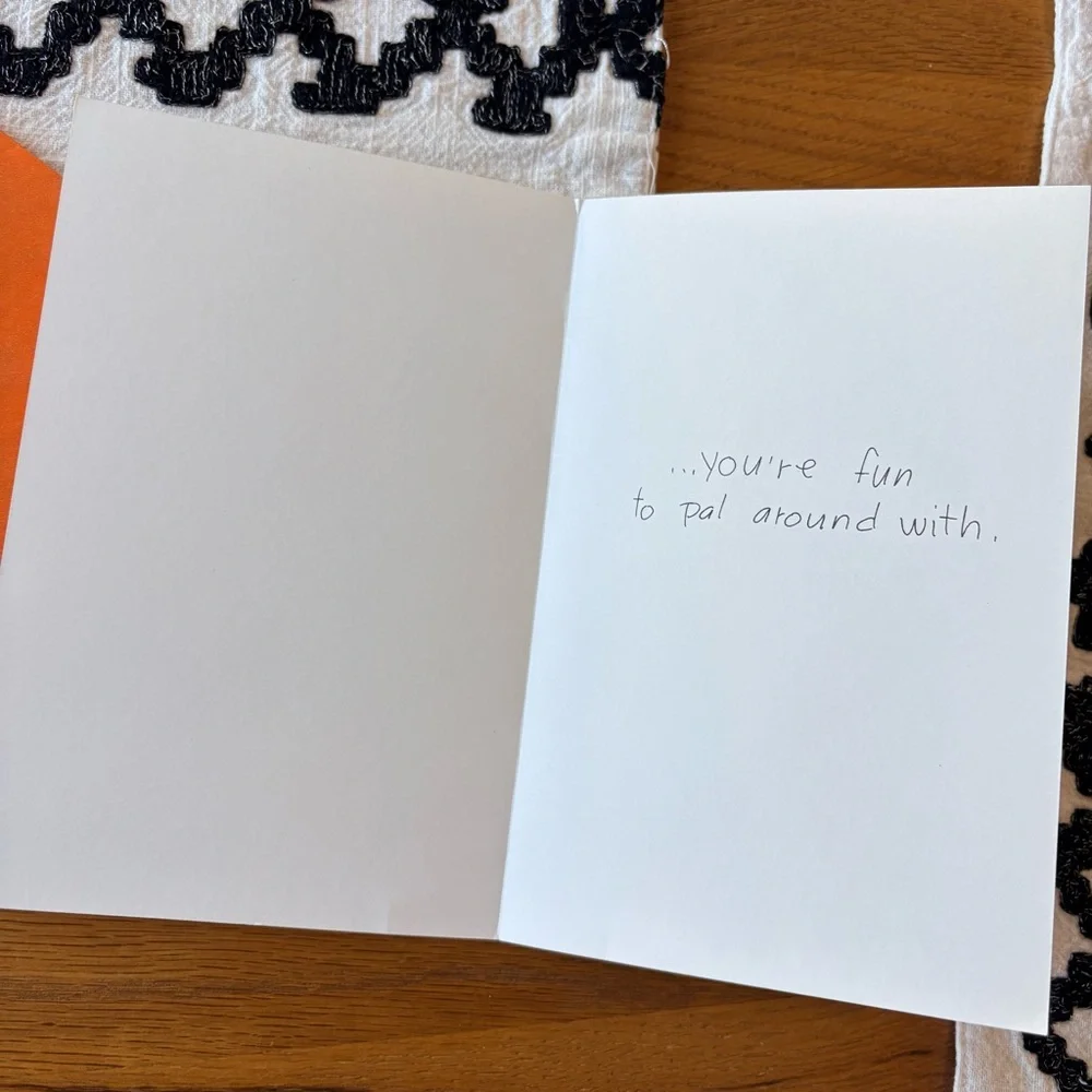Forget Me Not 78th Street Friendship Friends Greeting Card Dog Orange Envelope
